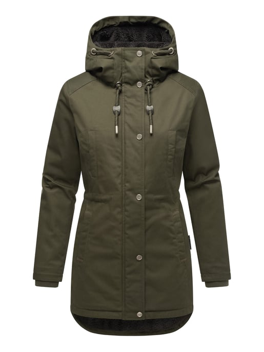 Navahoo Winterfunke Damen Winterjacke mit Teddyfellfutter - Image 3