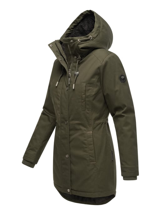 Navahoo Winterfunke Damen Winterjacke mit Teddyfellfutter - Image 4