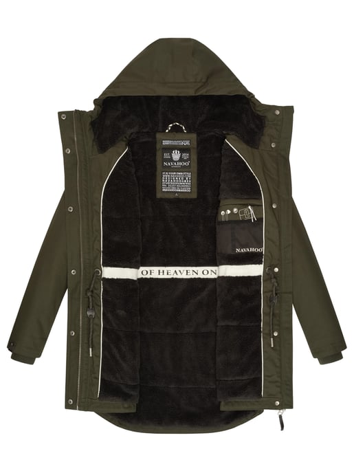 Navahoo Winterfunke Damen Winterjacke mit Teddyfellfutter - Image 5