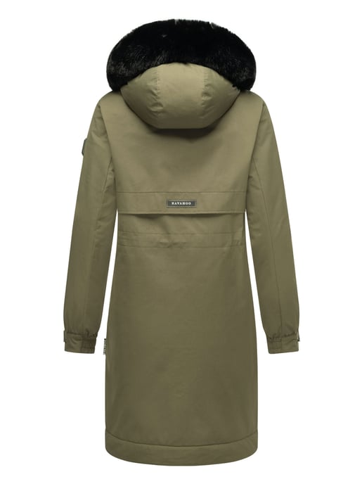 Navahoo Kaltwetterretter Damen Winter Parka mit Kunstfellkragen - Image 5