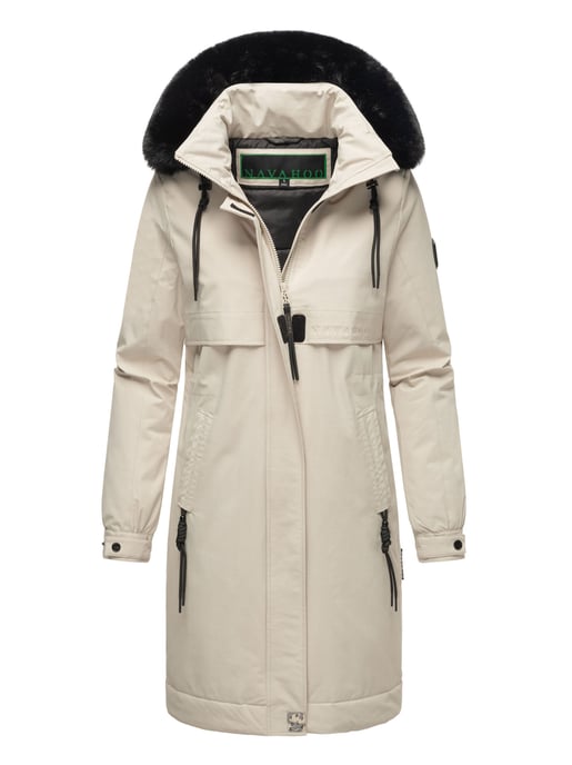 Navahoo Kaltwetterretter Damen Winter Parka mit Kunstfellkragen - Image 1