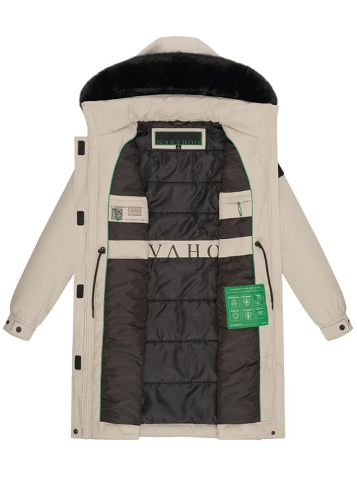 Navahoo Kaltwetterretter Damen Winter Parka mit Kunstfellkragen - Image 6
