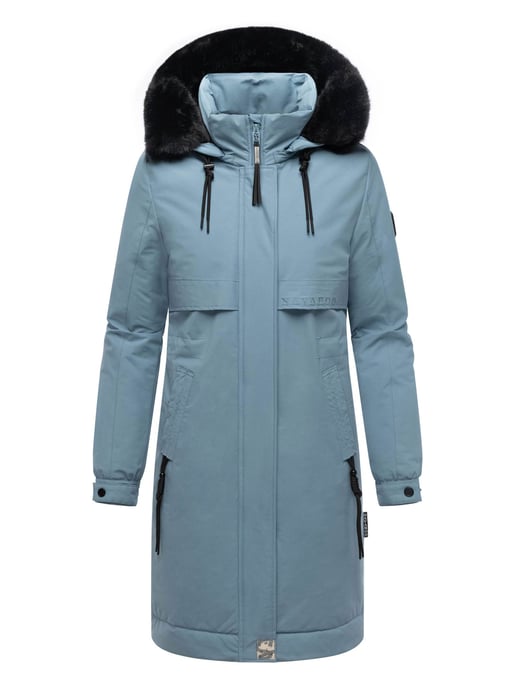 Navahoo Kaltwetterretter Damen Winter Parka mit Kunstfellkragen - Image 2