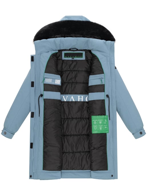 Navahoo Kaltwetterretter Damen Winter Parka mit Kunstfellkragen - Image 5