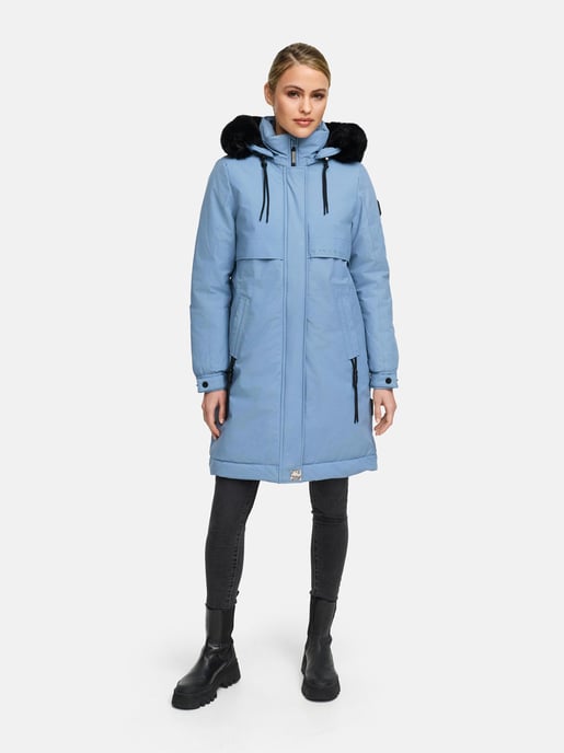 Navahoo Kaltwetterretter Damen Winter Parka mit Kunstfellkragen - Image 6