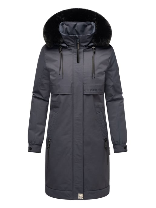 Navahoo Kaltwetterretter Damen Winter Parka mit Kunstfellkragen - Image 2