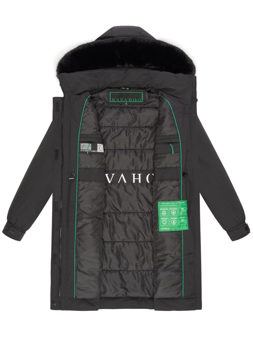 Navahoo Kaltwetterretter Damen Winter Parka mit Kunstfellkragen - Image 6
