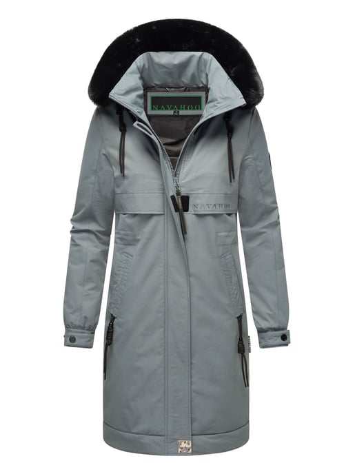 Navahoo Kaltwetterretter Damen Winter Parka mit Kunstfellkragen - Image 1