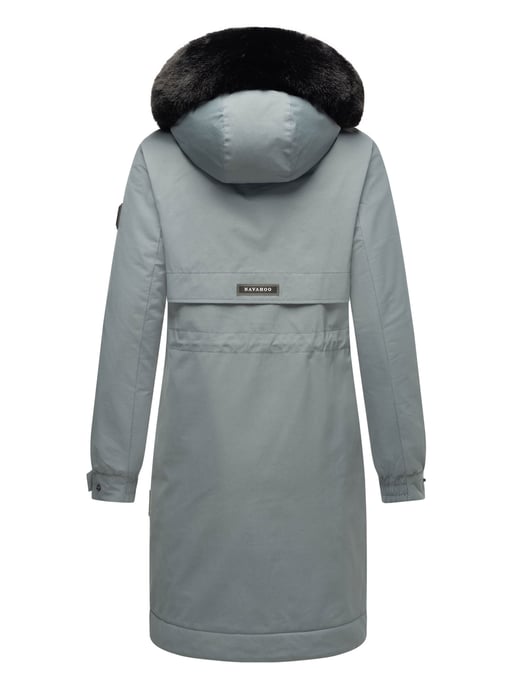 Navahoo Kaltwetterretter Damen Winter Parka mit Kunstfellkragen - Image 5