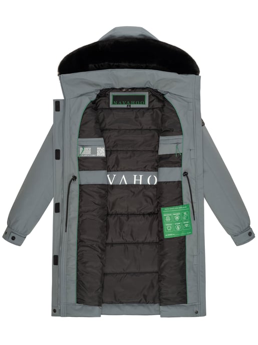 Navahoo Kaltwetterretter Damen Winter Parka mit Kunstfellkragen - Image 6