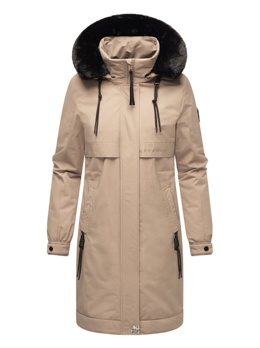 Navahoo Kaltwetterretter Damen Winter Parka mit Kunstfellkragen - Image 2