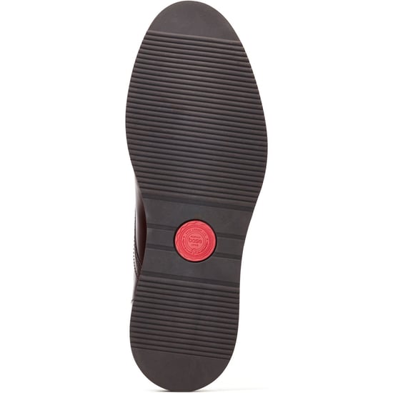 Base London Knight Leder Herren doppelte Monk Schuhe in verbranntem Braun - Image 3