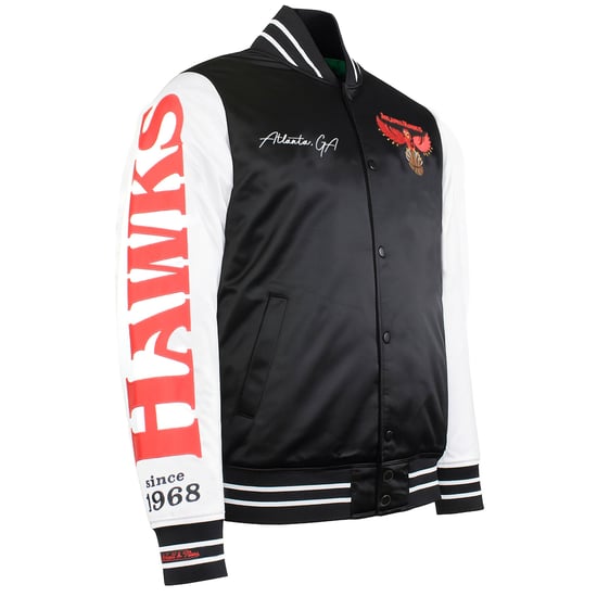 Mitchell & Ness NFL Buffalo Bills Mens Satin Bomber Jacket - Image 2