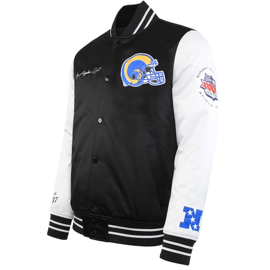 Mitchell & Ness NFL Los Angeles Rams Herren Satin Bomberjacke - Image 3
