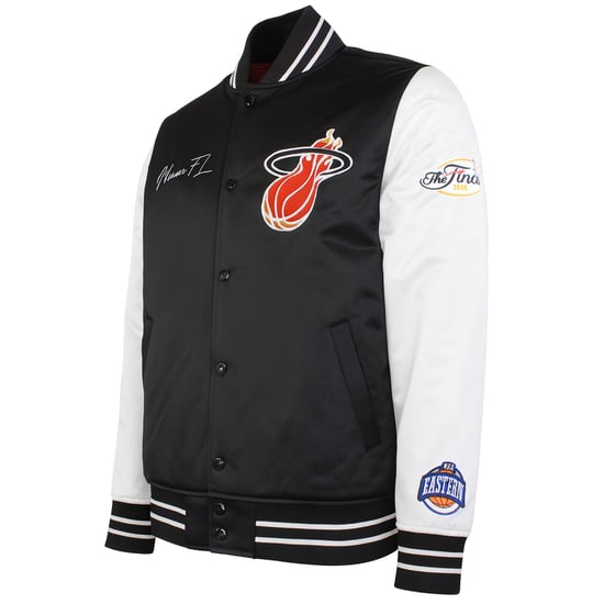 Mitchell & Ness NBA Miami Heat Herren Satin Bomberjacke - Image 3