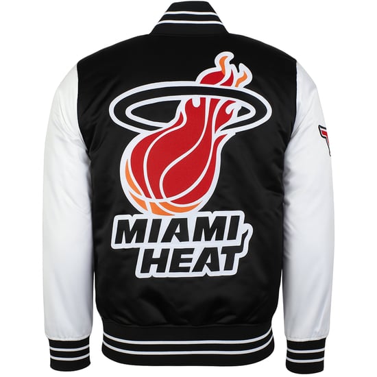Mitchell & Ness NBA Miami Heat Herren Satin Bomberjacke - Image 4