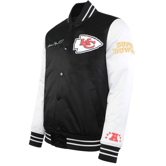 Mitchell & Ness NFL Kansas City Chiefs Herren Satin Bomberjacke - Image 3