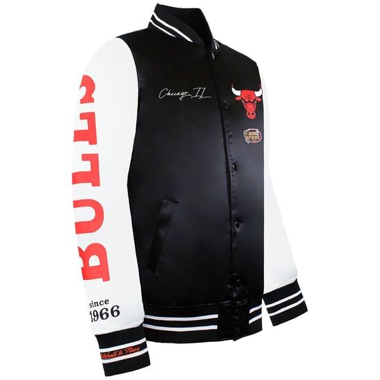 Mitchell & Ness NBA Chicago Bulls Herren Satin Bomberjacke - Image 2