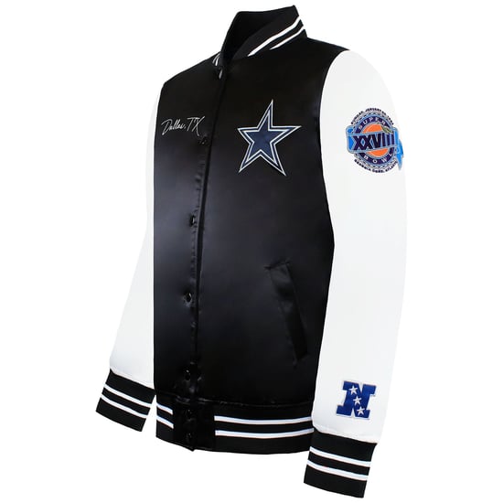 Mitchell & Ness NFL Dallas Cowboys Herren Satin Bomberjacke - Image 3