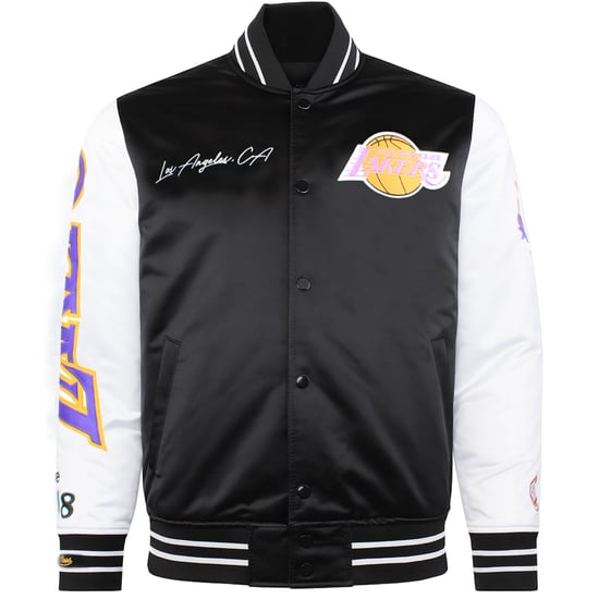 Mitchell & Ness NBA Los Angeles Lakers Herren Satin Bomberjacke - Image 1