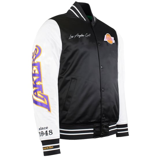 Mitchell & Ness NBA Los Angeles Lakers Herren Satin Bomberjacke - Image 2