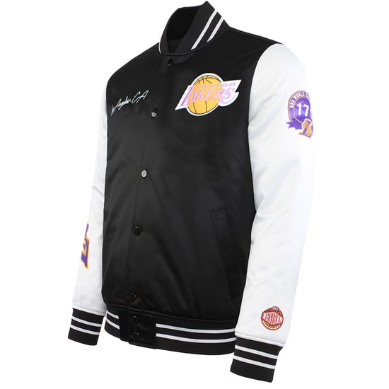 Mitchell & Ness NBA Los Angeles Lakers Herren Satin Bomberjacke - Image 3