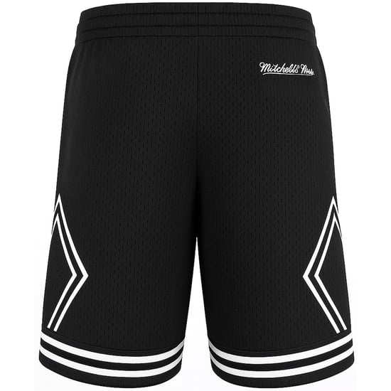 Mitchell & Ness Markenschriftzug Diamond Herren schwarze Shorts - Image 2