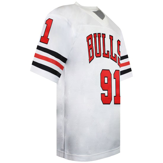 Mitchell & Ness NBA Chicago Bulls 91 Rodman Mens Audible Jersey - Image 2