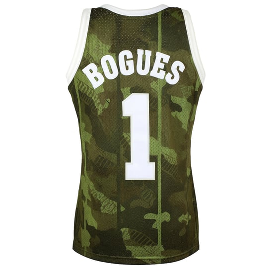 Mitchell & Ness NBA Charlotte Hornets 1 Bogues Swingman Trikot - Image 2