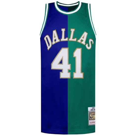 Mitchell & Ness NBA Dallas Mavericks 41 Nowitzki Swingman Jersey - Image 1
