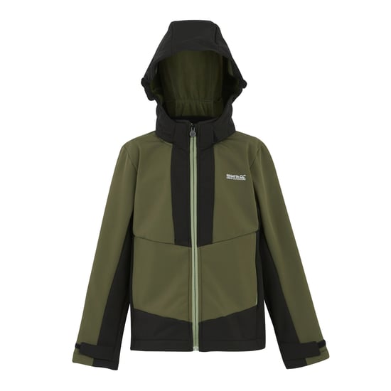 Regatta - "Haydenbury" Softshelljacke für Kinder, Wasserfest (Oliv/Schwarz) - Image 1