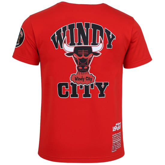 Mitchell & Ness NBA Chicago Bulls Origins Herren Rotes T-Shirt - Image 3