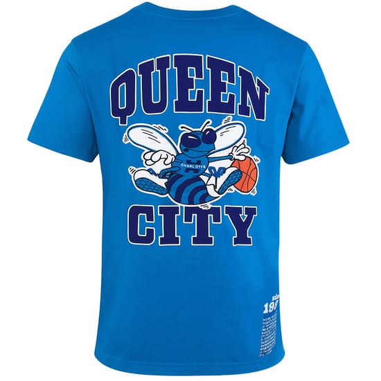 Mitchell & Ness NBA Charlotte Hornets Origins Herren Blau T-Shirt - Image 3