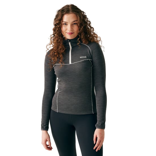 Regatta - "Yonder II" Fleece-Oberteil mit halbem Reißverschluss für Damen (Mittelgrau) - Image 3
