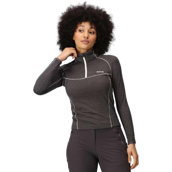 Regatta - "Yonder II" Fleece-Oberteil mit halbem Reißverschluss für Damen (Mittelgrau) - Image 4