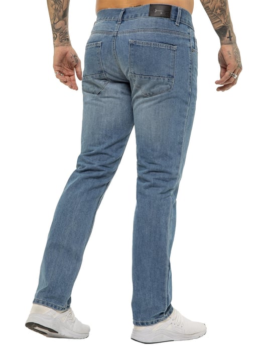 Enzo | Herren Regular Fit Straight Leg Jeans - Image 3