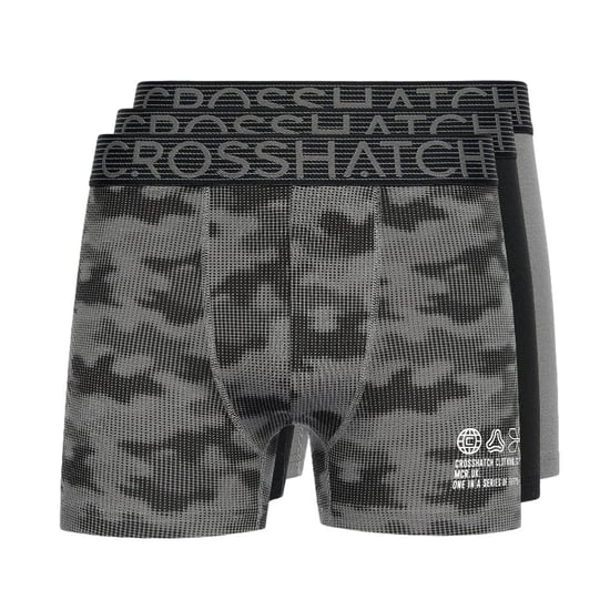 Crosshatch - "Buzzard" Boxershorts für Herren(5er-Pack) (Schwarz/Grau) - Image 1