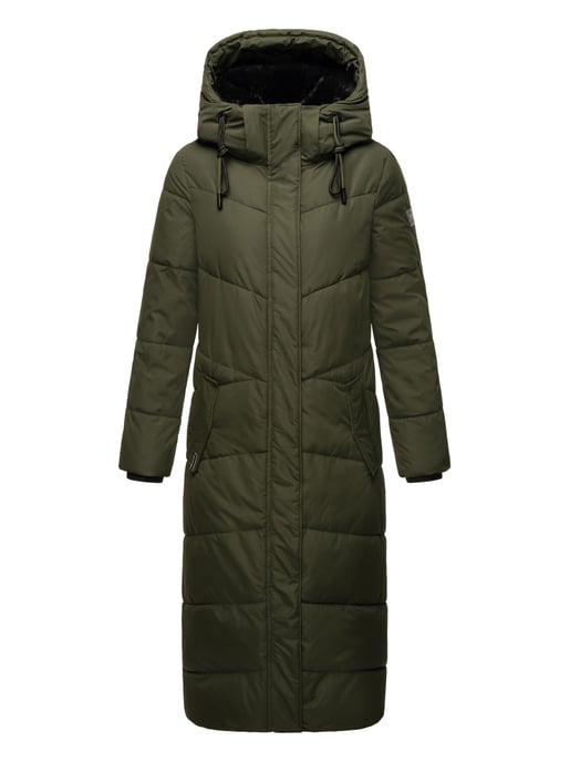 Navahoo Damen Winter Steppmantel Hingucker – Extra Lang & Warm - Image 2