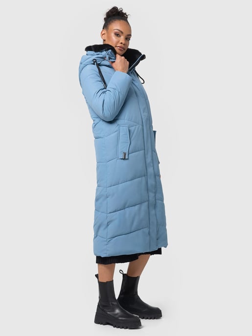 Navahoo Damen Winter Steppmantel Hingucker – Extra Lang & Warm - Image 1