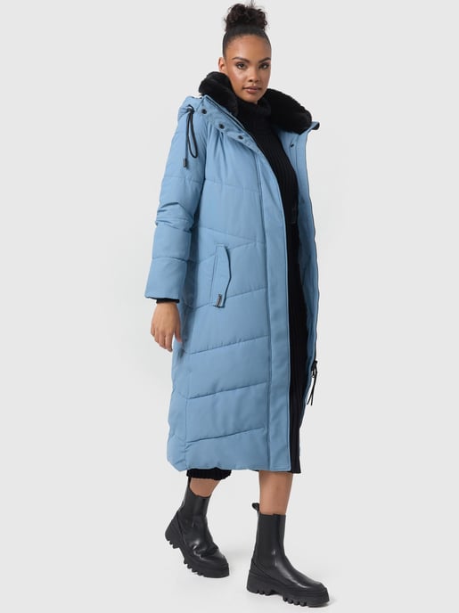 Navahoo Damen Winter Steppmantel Hingucker – Extra Lang & Warm - Image 3