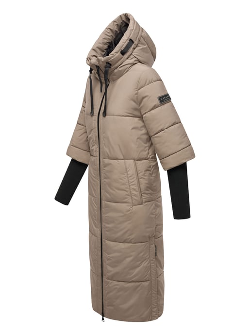 Navahoo Damen Steppjacke Ciao Miau – Extra Lang & Warm - Image 3