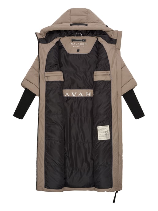 Navahoo Damen Steppjacke Ciao Miau – Extra Lang & Warm - Image 5