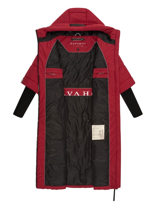 Navahoo Damen Steppjacke Ciao Miau – Extra Lang & Warm - Image 5