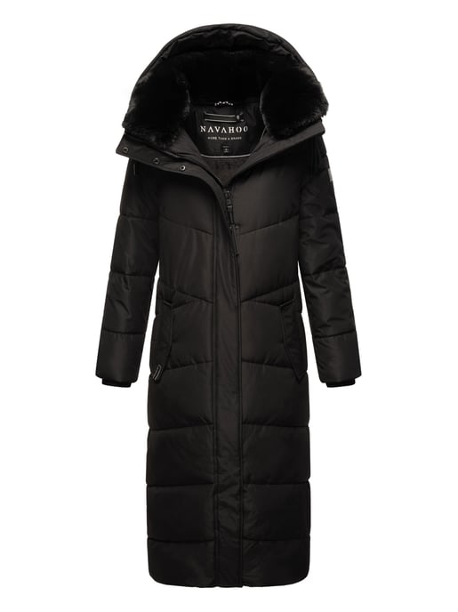 Navahoo Damen Winter Steppmantel Hingucker – Extra Lang & Warm - Image 1