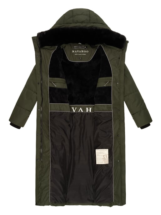 Navahoo Damen Winter Steppmantel Hingucker – Extra Lang & Warm - Image 5