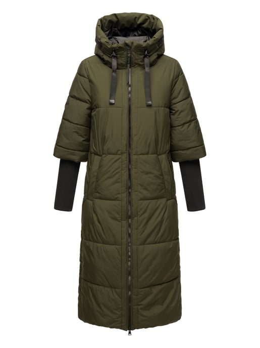 Navahoo Damen Steppjacke Ciao Miau – Extra Lang & Warm - Image 2