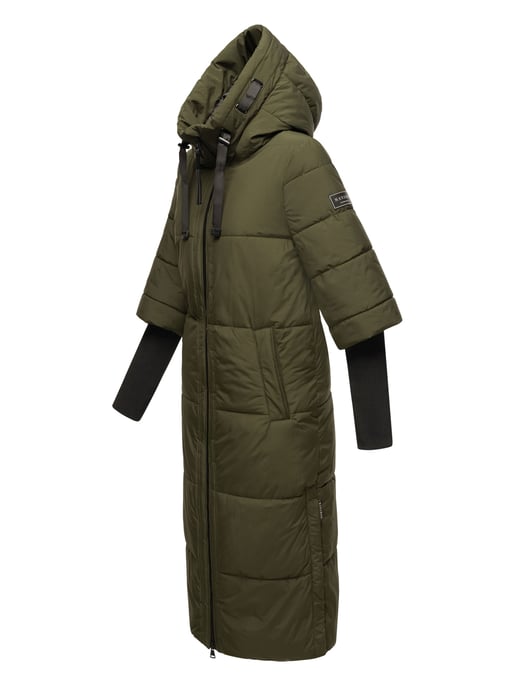 Navahoo Damen Steppjacke Ciao Miau – Extra Lang & Warm - Image 3