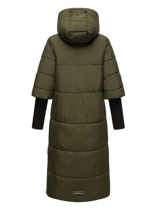 Navahoo Damen Steppjacke Ciao Miau – Extra Lang & Warm - Image 4