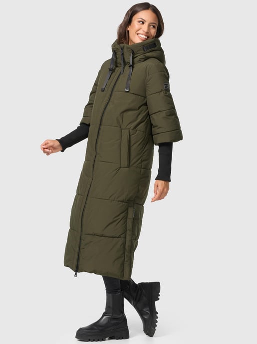 Navahoo Damen Steppjacke Ciao Miau – Extra Lang & Warm - Image 6