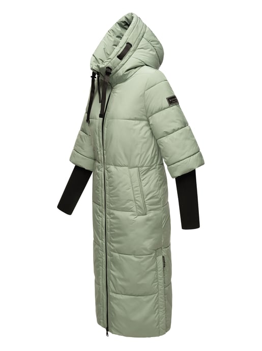 Navahoo Damen Steppjacke Ciao Miau – Extra Lang & Warm - Image 3